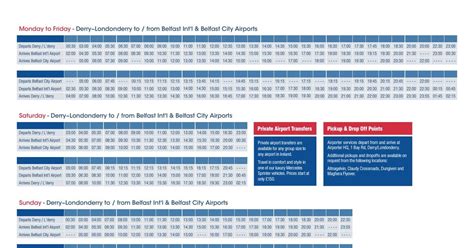 derry airporter timetable.